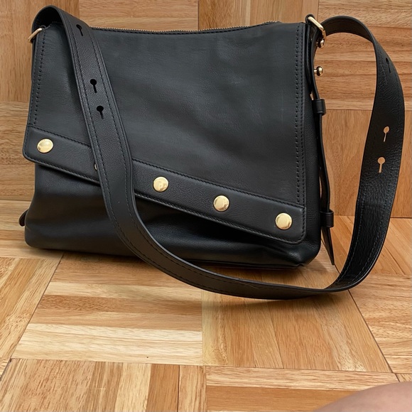 Marc Jacobs Downtown Studded Black Leather Crossbody Bag - Picture 6 of 15